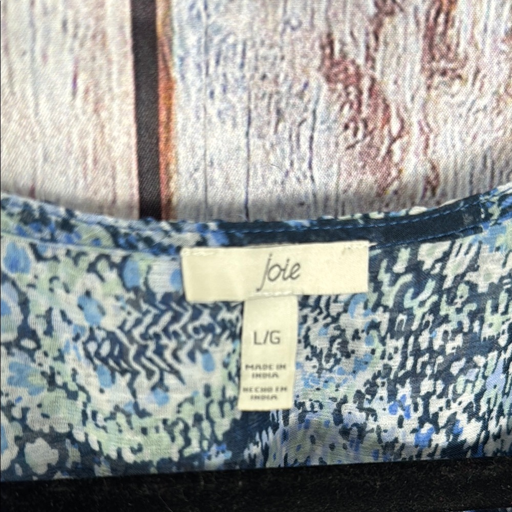 NWT Joie Blue Parisian Paisley Women's Dress Maxi Tiered‎ Length Large - Picture 3 of 11